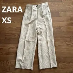 ZARA リネン ストライプ パンツ ザラ