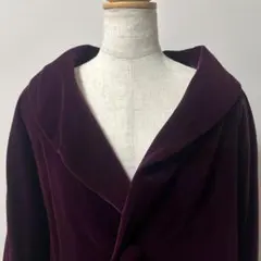 和装　新品 タグ付き　アゲハラベルベット　和装着物用コート　　えんじ　日本