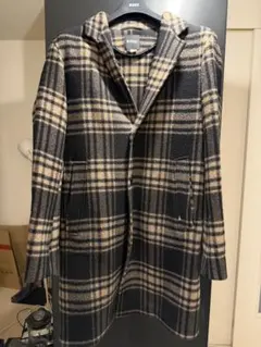 【y2】ラルディーニ チェック ウールチェスターコート サイズ44 y2様専用】ラルディーニ チェック ウールチェスターコート サイズ44