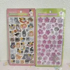 m*a様 国内正規品 ボンボンドロップシール 和柄 和猫 桜
