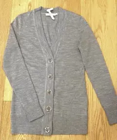 【美品】トリーバーチ カーディガン グレー XXS ( XS相当 )