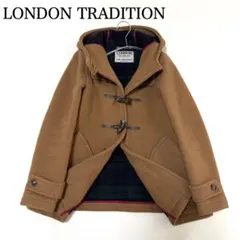 英国製✨ロンドントラディション✨ダッフルコート（S）キャメル　ショート　チェック