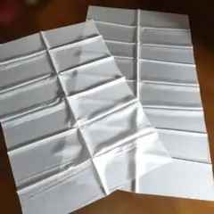 正絹　白　はぎれ２枚