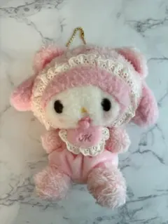 サンリオ　ラテクマベビー マイメロ マスコット ぬいぐるみ　ヘアクリップ サンリオ ラテクマベビー マイメロ マスコット ぬいぐるみ ヘア