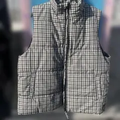 00s Lands' End チェックダウンベスト - メルカリ