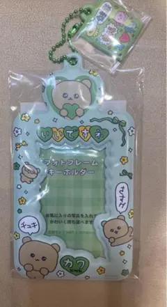 チェゴシム チャーム付きフォトキーホルダー トレカケース　グリーン