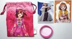 ラブライブサンシャイン 黒澤ルビィ 巾着袋・リストバンド・ブロマイドセット