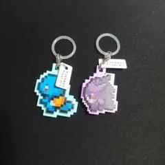 ポケモン Pixel Art つれあるきマスコット ゼニガメとゲンガーのサムネイル