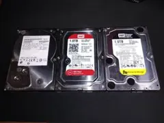 HDD3台 合計3TBセット ジャンク