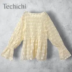 【Techichi テチチ】　フリンジチュールレイヤードトップス　ゆったり　Fのサムネイル