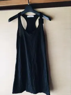 AZULbymossyブラックラインストーン付ノースリーブ