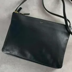 美品✨CELINE Trio Large ショルダーバッグ クラッチ 羊革 黒