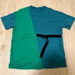 ユナイテッドトウキョウ　バイカラー Tシャツ グリーン ブルー ベルト付きのサムネイル