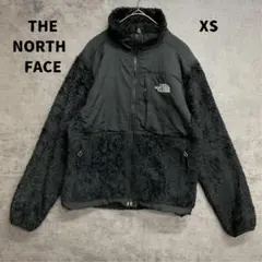ザノースフェイス 黒 希少 ナイロン ポーラテックフリース XL【7125】