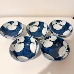 源右衛門窯 飯碗 5客セット 染付 花文様
