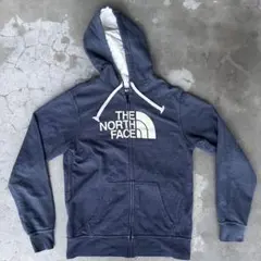 THE NORTH FACE ロゴ ジップパーカー M 古着　ネイビー