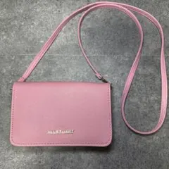 ジルスチュアート ウォレットショルダーバッグ ピンク ミニポシェット