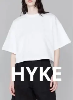 2026ss HYKEクロップド Tシャツ 半袖 01ホワイトのサムネイル
