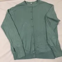 UVカットスーピマコットンクルーネックカーディガン　ユニクロ