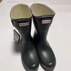 HUNTER ORIGINAL SHORT ブーツ ダークオリーブ 24cm