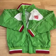 新品！十六茶ナイロンジャケット 緑色 サイズフリー
