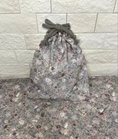 専用うさぎと花のリバティ柄給食袋&ランチョンマットセット30×40cm 2セット