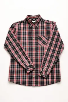 チェック柄ボタンダウンシャツ