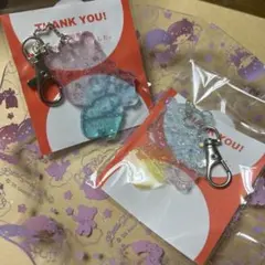 ハンドメイドクマレジンキーホルダー①