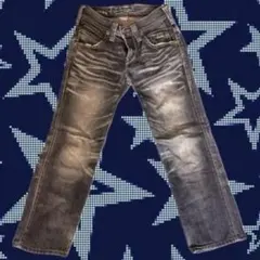 Y2Kリーバイスローライズブーツカットデニム ダークブルー