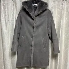 UNIQLO フード付きグレーコート