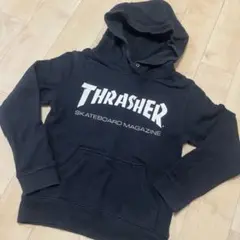 THRASHER ブラックパーカー 130cm