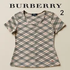【極美品】BURBERRY ノバチェック Tシャツ 2 (M)