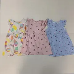 H&M 袖フリルワンピース3点セットのサムネイル