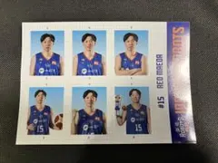 茨城ロボッツ 前田怜緒 #15 証明写真風 ステッカー