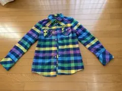 ROXY レディース 長袖 チェックシャツ マルチカラー Lのサムネイル