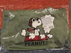 PEANUTS スヌーピー 帆布トートバッグ カーキ