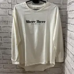 【SHOO LA RUE】長袖ロゴプリントTシャツ Lサイズ シンプル
