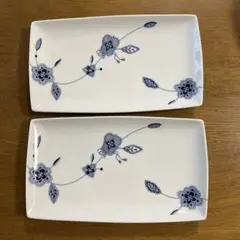 新品未使用　非売品　大相撲　長方形皿　2枚