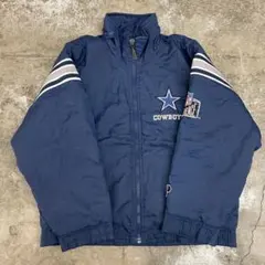 古着 90s PRO PLAYER NFLカウボーイズ 中綿ナイロンジャケット