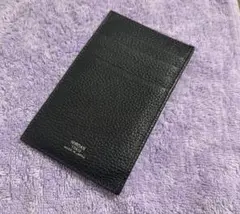HIRONAN 黒 レザー カードケース
