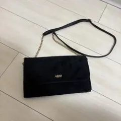 AHKAH アーカー ブラック 財布 ショルダーバッグ