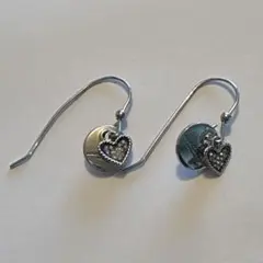 MARC JACOBS ハート型フックシルバーピアス