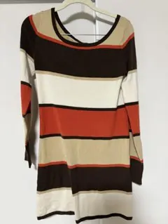 値引き　CECIL Mc BEE ストライプ長袖ニット