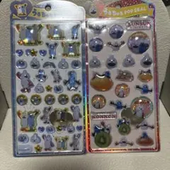 パペットスンスン【新品】うるちゅるポップシール　2種類【正規品】