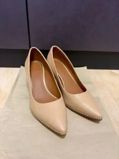 COACH パンプス ピンクベージュ 23cm