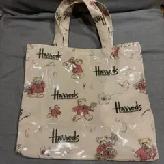 極美品 ハロッズ Harrods テディベア柄 トートバッグのサムネイル