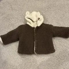 ボアフードアウター 90サイズ　耳付き