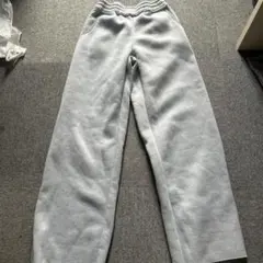 グレー スウェットパンツ ゴムウエスト