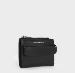 CHARLES & KEITH 二つ折り財布 ブラックのサムネイル