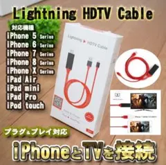 iPhone iPad HDMI 変換アダプタ 高解像度 ライトニングケーブルw